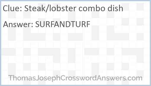 Steak/lobster combo dish Answer