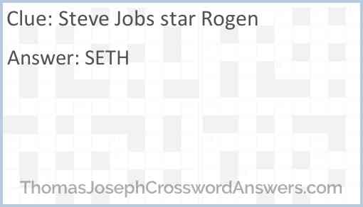 Steve Jobs star Rogen Answer