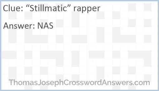 “Stillmatic” rapper Answer