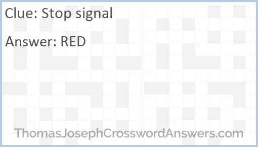 Stop signal Answer
