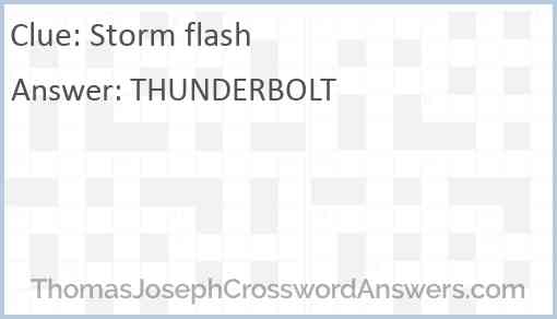 Storm flash Answer