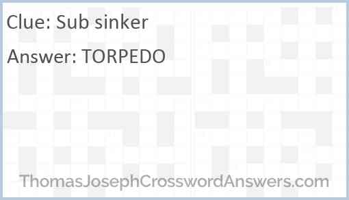 Sub sinker Answer