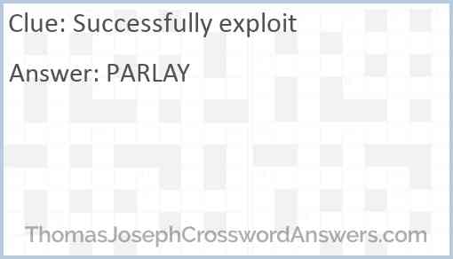 Successfully exploit Answer