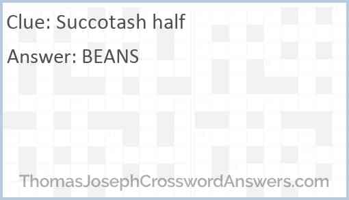 Succotash half Answer