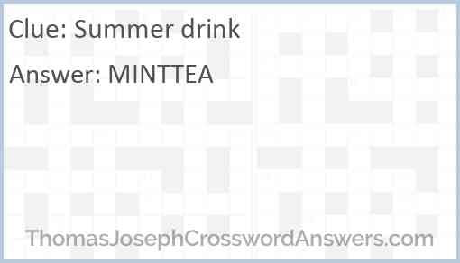 Summer drink Answer