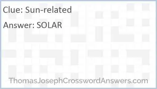 Sun-related Answer