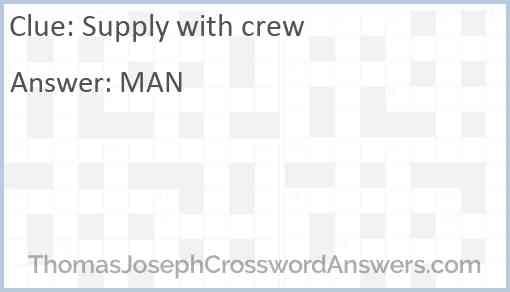 Supply with crew Answer