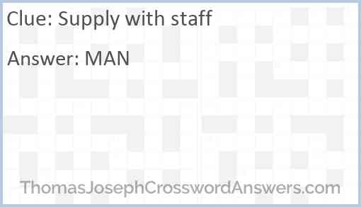 Supply with staff Answer