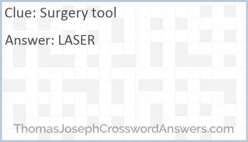 Surgery tool Answer