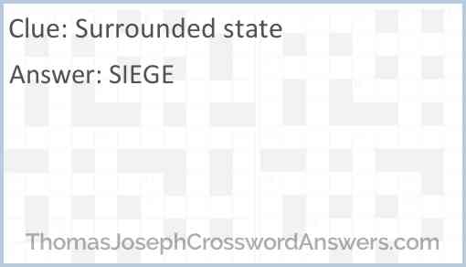 Surrounded state Answer