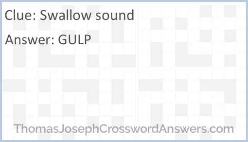 Swallow sound Answer
