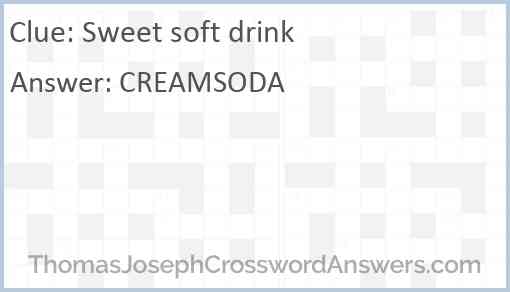 Sweet soft drink Answer