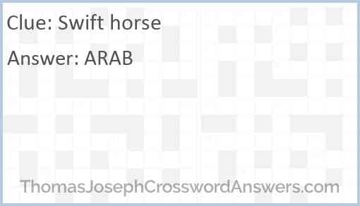 Swift horse Answer