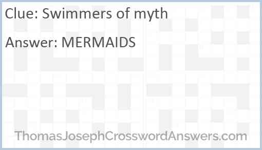 Swimmers of myth Answer
