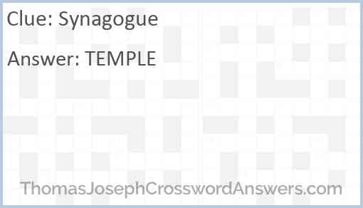 Synagogue Answer