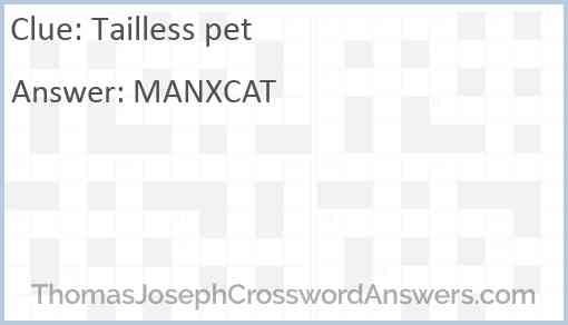 Tailless pet Answer