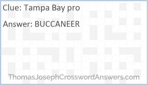 Tampa Bay pro Answer