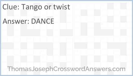 Tango or twist Answer