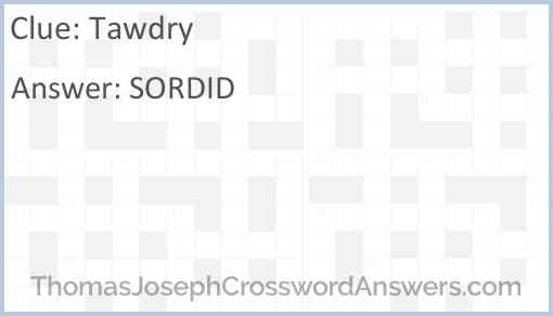Tawdry Answer
