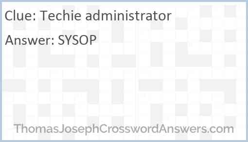 Techie administrator Answer