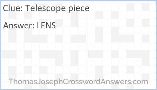 Telescope piece Answer