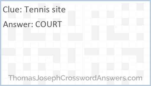 Tennis site Answer