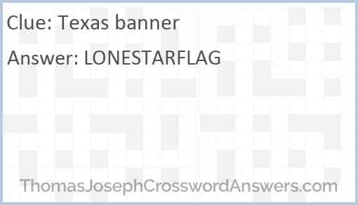 Texas banner Answer