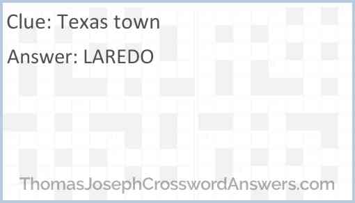 Texas town Answer