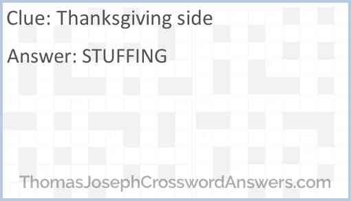 Thanksgiving side Answer