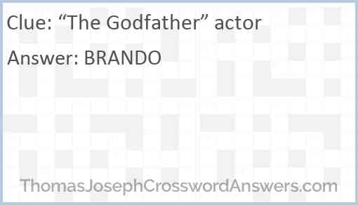 “The Godfather” actor Answer