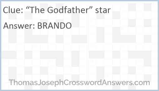 “The Godfather” star Answer