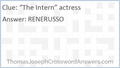 “The Intern” actress Answer