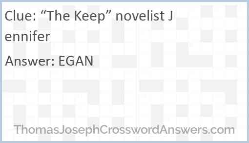“The Keep” novelist Jennifer Answer