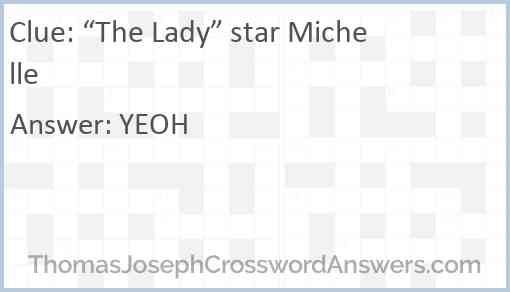 “The Lady” star Michelle Answer