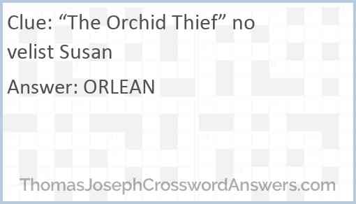 “The Orchid Thief” novelist Susan Answer