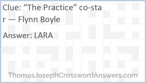 “The Practice” co-star — Flynn Boyle Answer