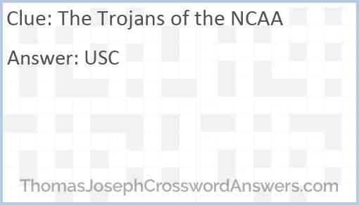 The Trojans of the NCAA Answer
