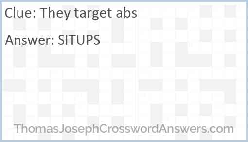 They target abs Answer