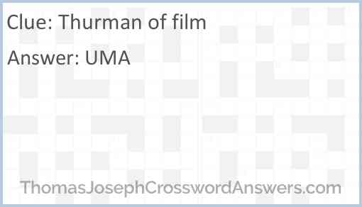 Thurman of film Answer