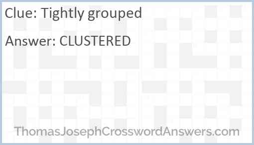 Tightly grouped Answer