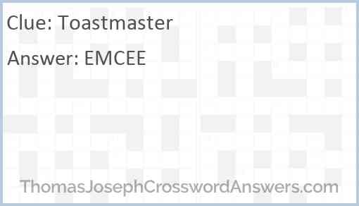 Toastmaster Answer