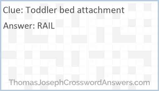 Toddler bed attachment Answer