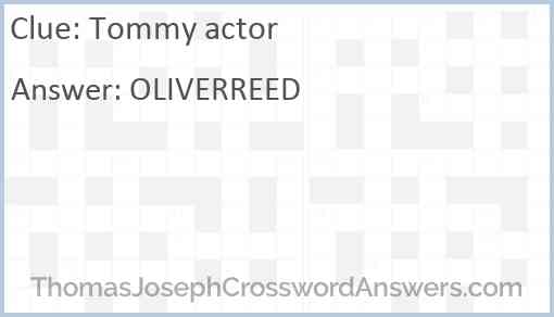 Tommy actor Answer