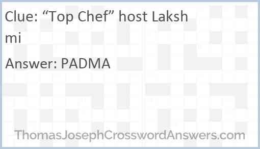 “Top Chef” host Lakshmi Answer