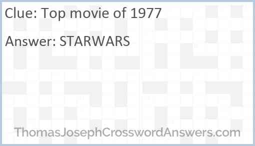 Top movie of 1977 Answer