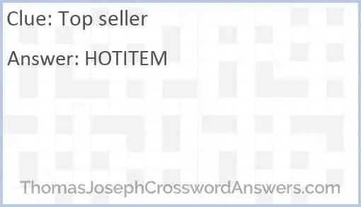 Top seller Answer