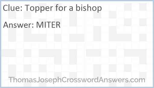 Topper for a bishop Answer