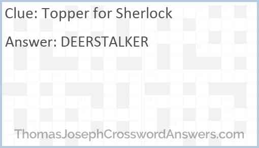 Topper for Sherlock Answer