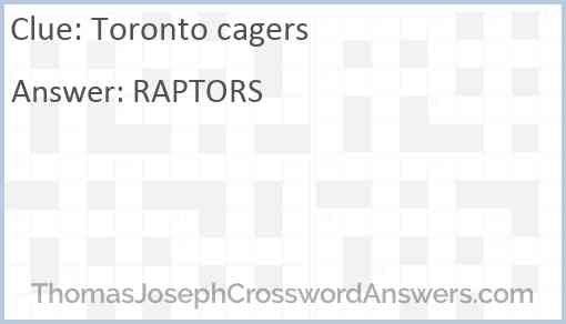 Toronto cagers Answer