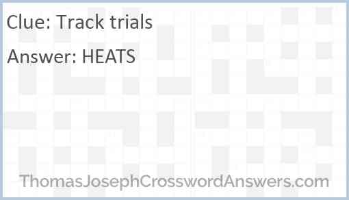 Track trials Answer
